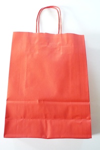 Dárková papírová taška červená - VYPRODÁNO