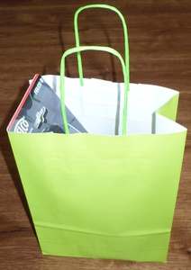 Dárková papírová taška zelená