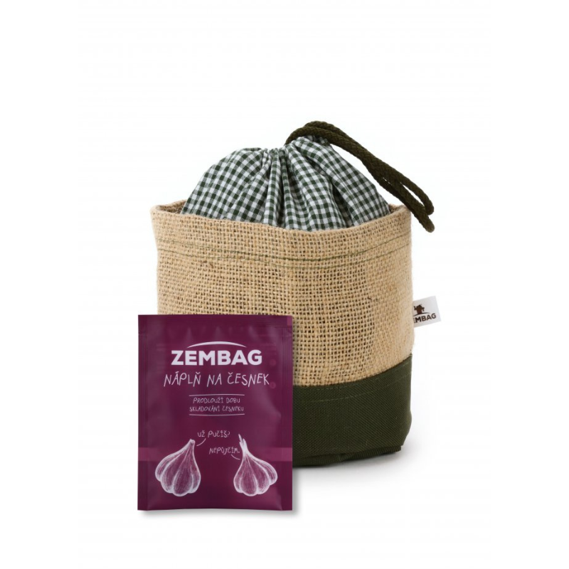 ZEMBAG pytel na 0,75 kg česneku olivově zelený 