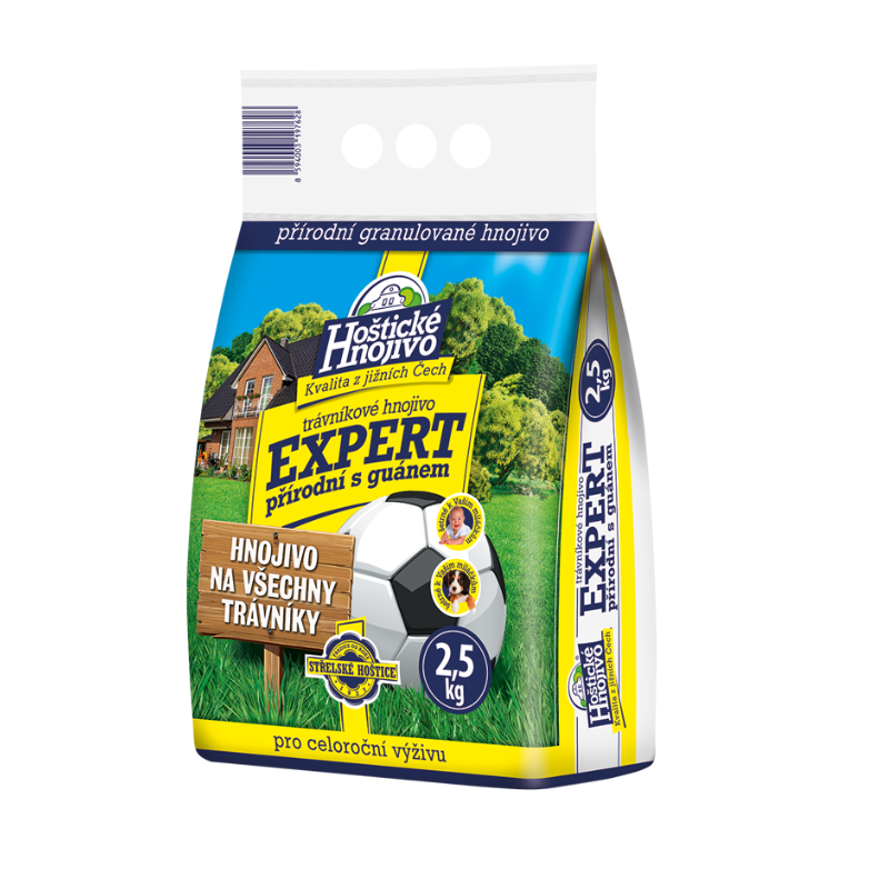 Trávníkové hnojivo - Expert přírodní s guánem 