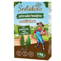 Sedlákovo přírodní hnojivo na jehličnany, tůje a cypřiše s ovčí vlnou1 kg