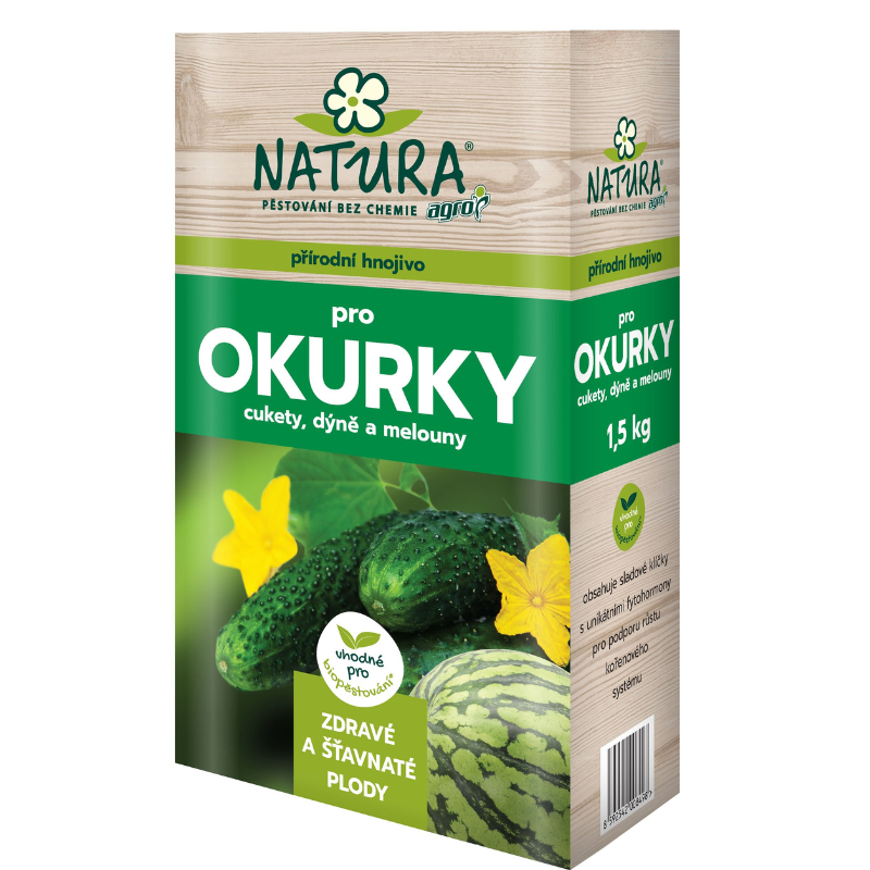 NATURA přírodní hnojivo pro okurky, cukety, dýně a melouny 
