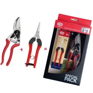 Nůžky FELCO 8 + sklízecí nůžky FELCO 321 Dárková sada  