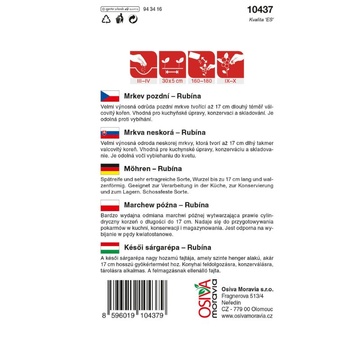 Mrkev pozdní Rubína  