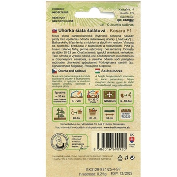 Okurka salátová KOSARA F1 (bulharské) 