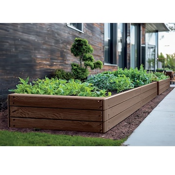 Vyvýšený záhon BASE WOODY 149,2 cm rustikální cihlová