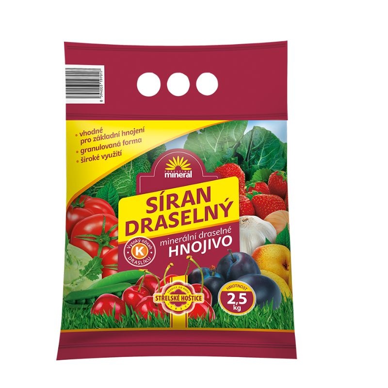 Síran draselný 2,5 kg 