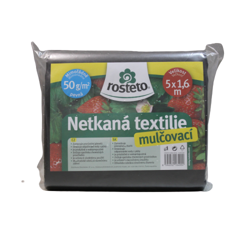 Netkaná textilie (neotex) černá mulčovací 5 x 1,6 m - VYPRODÁNO