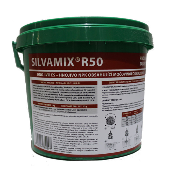 Hnojivo pro jehličnany a konifery SILVAMIX R50, tablety