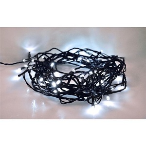 LED venkovní vánoční řetěz, 100 LED, 10m, studená bílá  