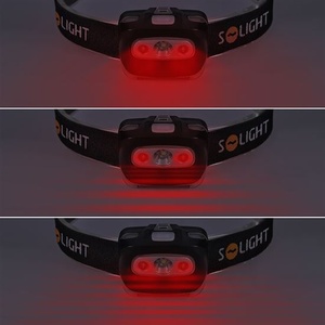 Čelová LED svítilna, 3W + červené světlo
