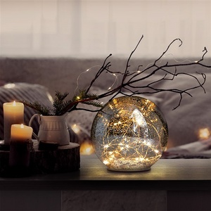 Vánoční koule LED skleněná