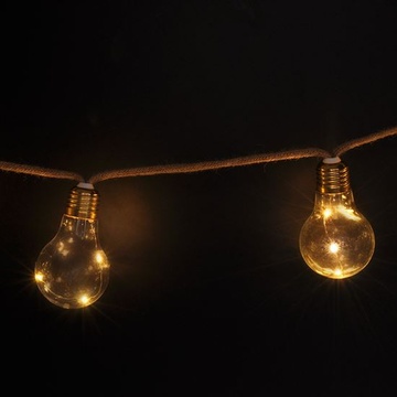 LED dekorativní žárovky na provazu