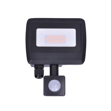 LED reflektor Easy se senzorem, 10W, 800lm, 4000K, IP44, černý