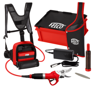 AKCE TRADE IN - Elekt. nůžky FELCO 812 – komplet s powerpackem a dvojitou baterií 880/197