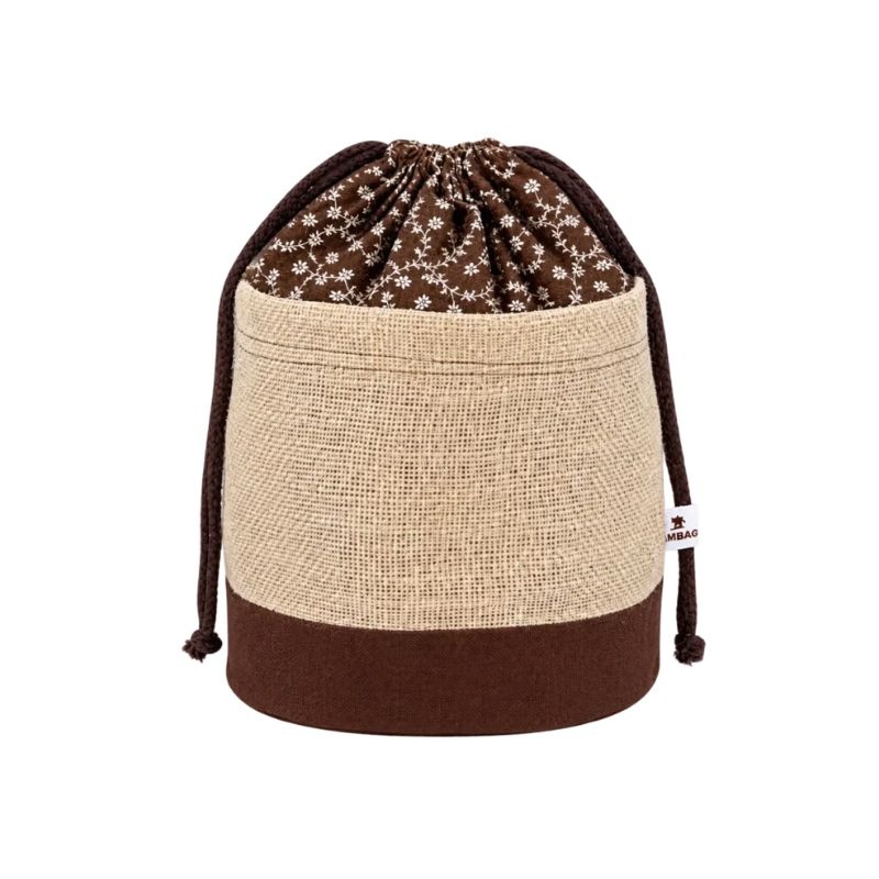 Zembag na 2 kg  ovoce nebo zeleniny čokoládový s květinou